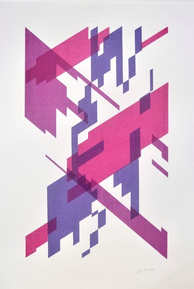 Deconstruction N°13, 2014 (tusch på papper) av Guilherme Pontes
