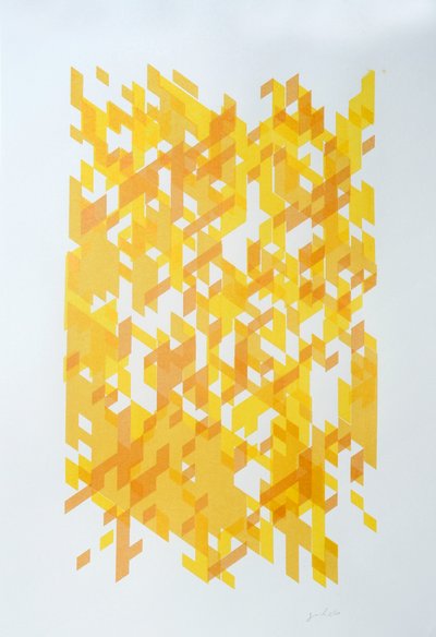 Deconstruction N°14, 2014 (bläck på papper) av Guilherme Pontes
