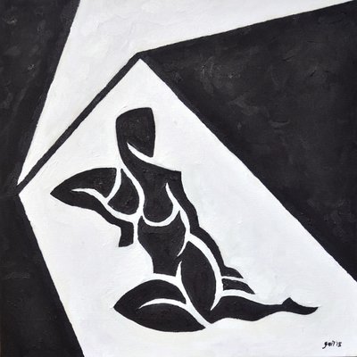 Lygia Nº4, 2014 (olja på duk) av Guilherme Pontes