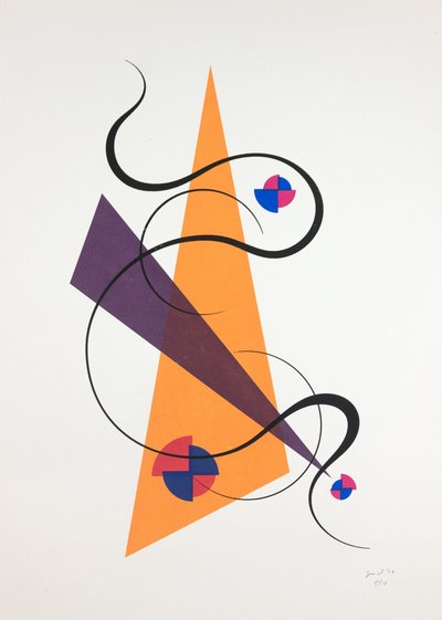Movement Nº4, 2019 (silkscreen) av Guilherme Pontes