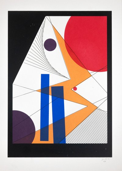 Urverk Nº6, 2019 (silkscreen) av Guilherme Pontes