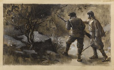 Kennybol och Guldon Stayper, ca 1889 (olja på duk) av Guillaume Albert Demarest