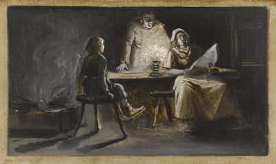 Bödeln Nychols familj, ca 1889 (olja på duk) av Guillaume Albert Demarest