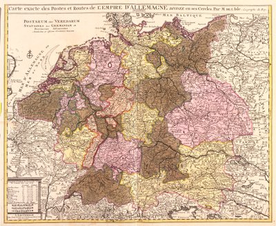 Belgien, Nederländerna, Tyskland, Polen (vojvodskap: Pommern, Västpommern, Lubusz, Nedre Schlesien), Tjeckien (region : Olomuc, Sydmähren, Prag, Centralböhmen, Sydböhmen, Plze, Karlovy Vary, stínad Labem, Liberec, Hradec Králové, av Guillaume Delisle