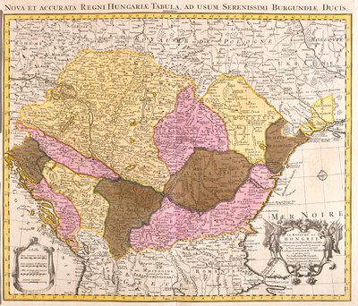 Stora delar av Kroatien (utom norra delen), Bosnien och Hercegovina, Serbien och Montenegro, stora delar av Bulgarien (utom södra delen), södra Ukraina, Moldavien, Rumänien, södra Slovakien, Ungern av Guillaume Delisle