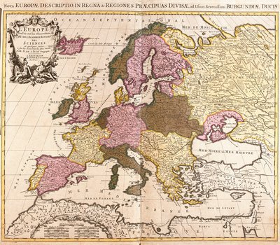 Karta över Europa (etsning av Guillaume Delisle