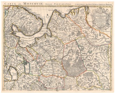 Karta över Muscovy par Delisle (De L