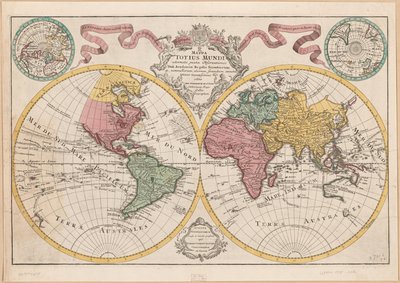 Mappa totius mundi - adornata juxta observationes dnn. academiae regalis scientiarum et nonnullorum aliorum secundum annotationes recentissimas LOC 2017585675 av Guillaume Delisle