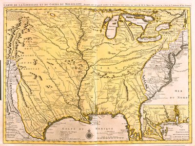 Montana, North Dakota, Minnesota, Wisconsin, Michigan, New York, Wyoming, South Dakota, Nebraska, Iowa, Illinois, Indiana, Ohio, Pennsylvania, Colorado, Kansas, Missouri, Kentucky, West Virginia, Oklahoma, Arkansas, Tennessee, Texas, Louisiana, Mississippi av Guillaume Delisle
