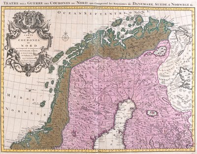 Nordnorge, Sverige, Finland av Guillaume Delisle
