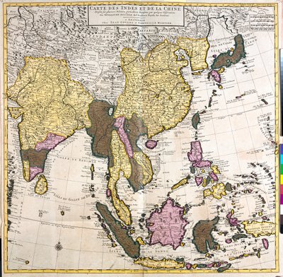 Pakistan, Indien, Nepal, Bhutan, Bangladesh, Sri Lanka, östra Kina, Nordkorea, Sydkorea, Japan, Burma, Thailand, Laos, Vietnam, Kambodja, Indonesien, Filippinerna, Malaysia av Guillaume Delisle