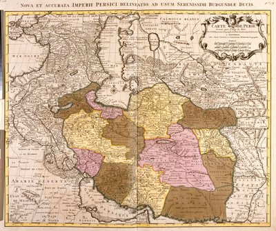Sydvästra Turkmenistan, Iran, västra Afghanistan, västra Pakistan av Guillaume Delisle