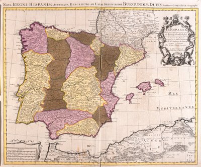Spanien av Guillaume Delisle