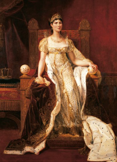Porträtt av Josephine Bonaparte, av Guillaume Guillon Lethiere, olja på duk av Guillaume Lethiere