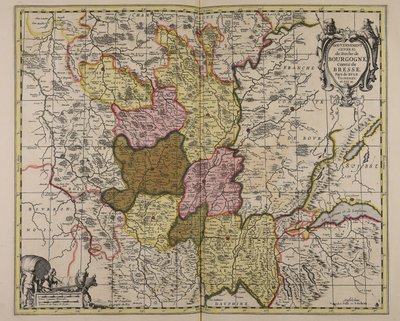 Den allmänna förvaltningen av hertigdömet Burgund grevskapet Bresse landet Buge Valromey och Gex amp;c. av Guillaume Sanson