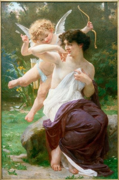 Venus mit Amorette av Guillaume Seignac