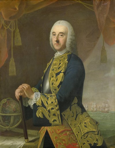 Porträtt av viceamiral Hendrik Lijnslager, son till Harmen Lijnslager och Judith Allijn av Guillaume de Spinny