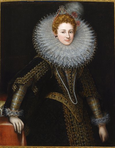 Porträtt av Veronica Spinola Serra, tidigt 1600-tal (olja på duk) av Guilliam van Deynen