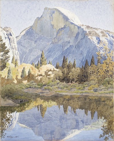Half Dome och Mirror Lake av Gunnar Widforss