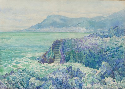 Stenar på en strand på Cote d