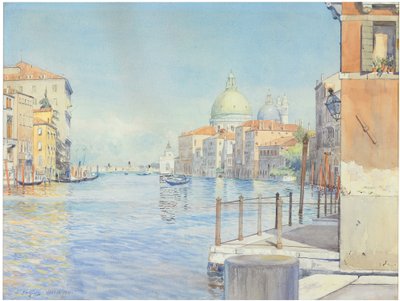 Canal Grande, Venedig, med Santa Maria della Salute av Gunnar Widforss