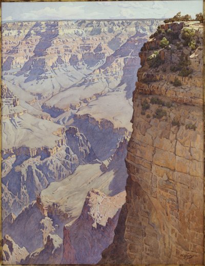 Grand Canyon of Arizona (w/c på papper) av Gunnar Widforss
