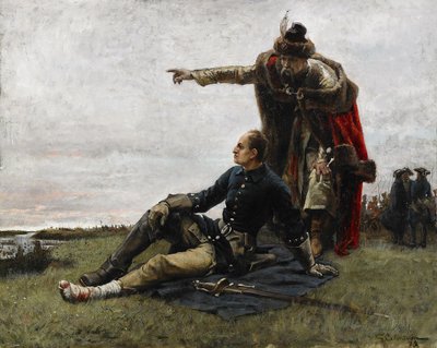 Karl XII av Sverige och Ivan Mazepa efter slaget vid Poltava, 1879 av Gustaf Cederström
