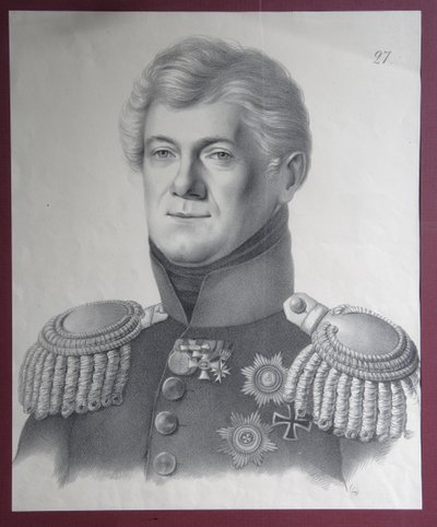 Porträtt av prins Dmitrij Vladimirovich Golitsyn 1771-1844, 1820-talet av Gustav Adolf Hippius