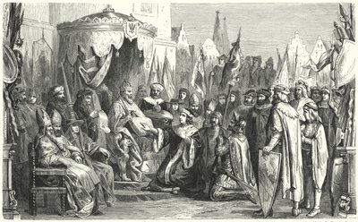 Investitur av Fredrik I som markgreve av Brandenburg av Gustav Bartsch