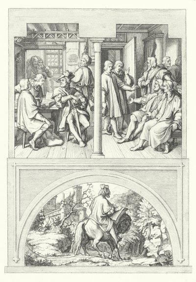 Scener ur Martin Luthers liv (gravyr) av Gustav Ferdinand Leopold Konig