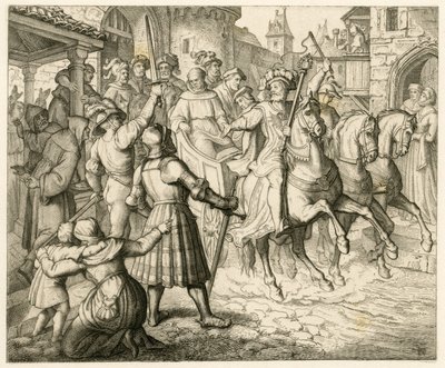 Mottagandet av Martin Luther i Worms av Gustav Ferdinand Leopold Konig