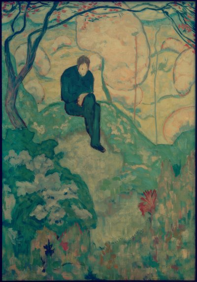 Ung man i landskap av Gustav Gildemeister