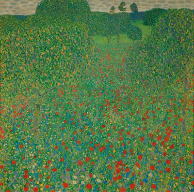 Ett fält av vallmo av Gustav Klimt