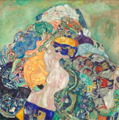 Baby (vagga), 1917-18 av Gustav Klimt