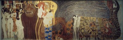 Beethoven Frise - Fiendestyrkorna av Gustav Klimt
