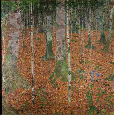 Björkskog av Gustav Klimt