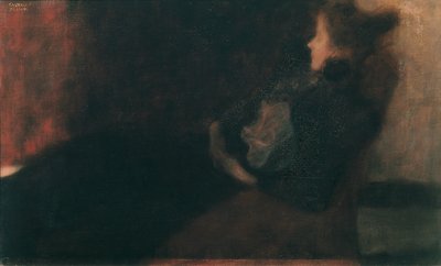Dame av Kamin av Gustav Klimt