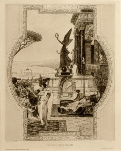 Das antike Theatre i Taormina av Gustav Klimt