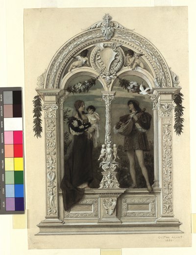 ”Ungdomen” (Förlaga till: Gerlach  Schenk, Allegorier och emblem, vol. 1, nr 8) av Gustav Klimt