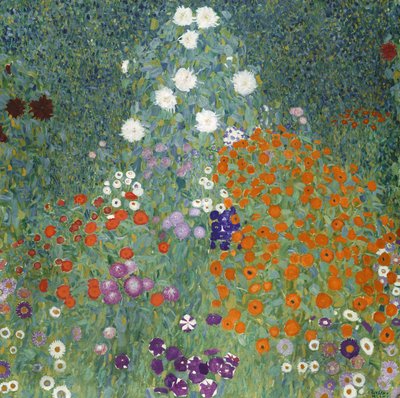 Blomsterträdgården, 1905-07 av Gustav Klimt