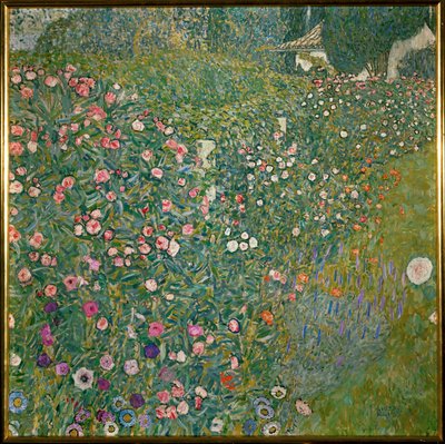Italienskt trädgårdslandskap av Gustav Klimt
