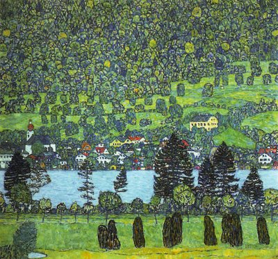Klimt - Unterach vid Altersee, 1916 av Gustav Klimt