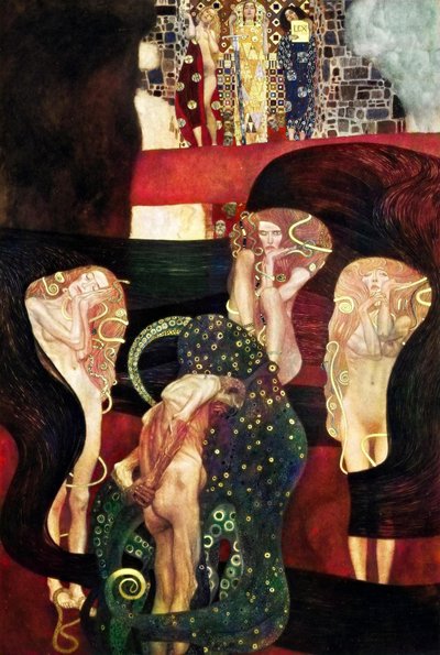 Klimt takmålningar vid Wiens universitet av Gustav Klimt
