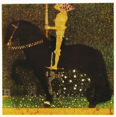Livet är en kamp eller den gyllene riddaren av Gustav Klimt
