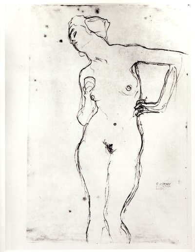 Naken av Gustav Klimt