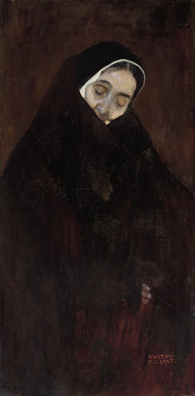 Gammal kvinna, 1909 av Gustav Klimt