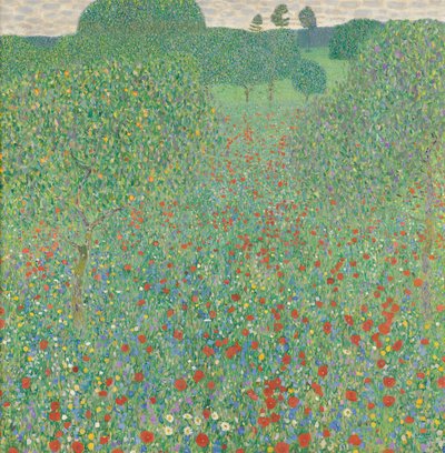 Vallmo fält av Gustav Klimt
