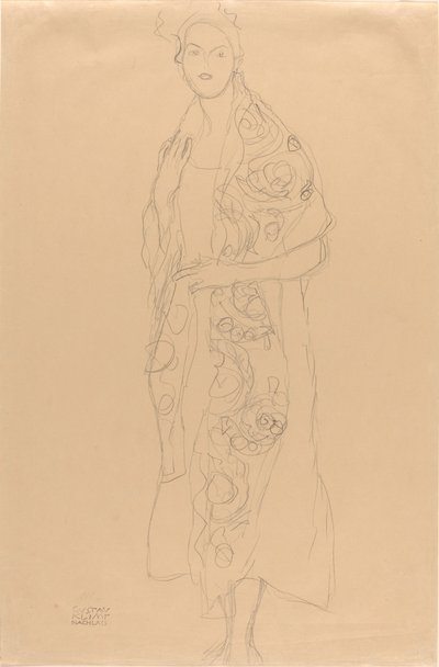 Porträtt av en kvinna av Gustav Klimt