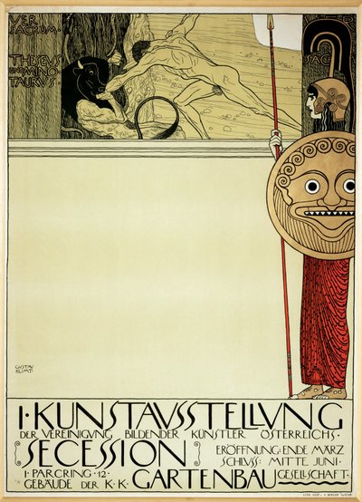 Affisch för Secessionens första utställning (affisch) av Gustav Klimt