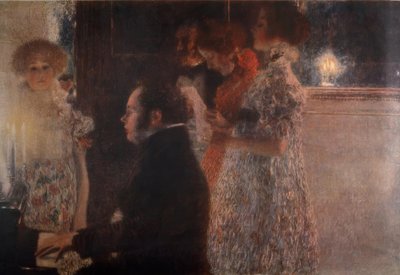 Schubert vid pianot av Gustav Klimt